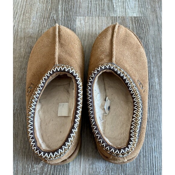UGG Tasman II Slipper Chestnut Suede Sheepskin Lined Shoes Mules Women's Size 9 - Picture 2 of 6